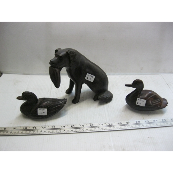 3 IRONWOOD FIGURINES