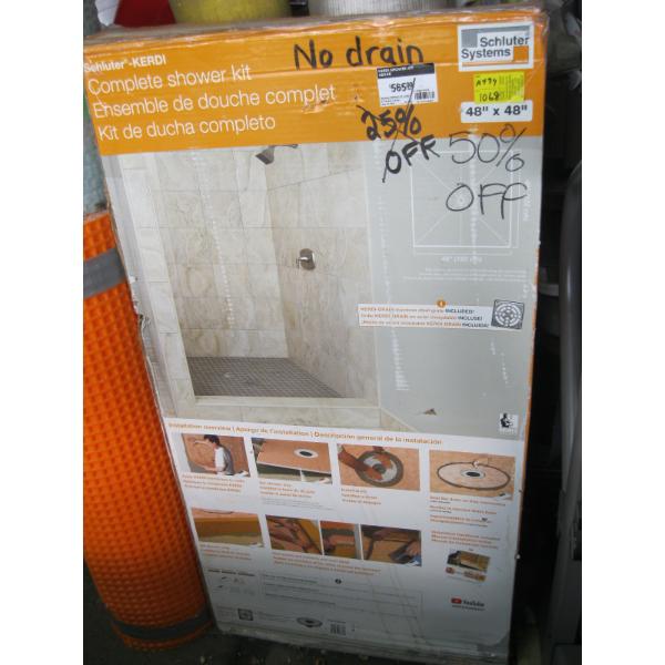 SCHLUTER KURDI SHOWER KIT - NO DRAIN