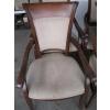 Image 2 : SET OF 6 WOOD FRAMED UPHOLSTERED DINING CHAIRS