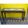 Image 1 : TILE INLAID WOOD & METAL HALL TABLE