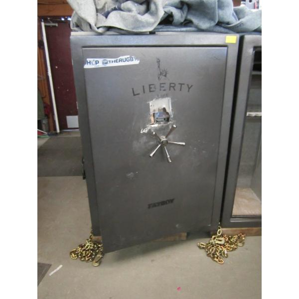 "AS IS" LIBERTY FATBOY SAFE - FRONT HAS BEEN CUT OUT