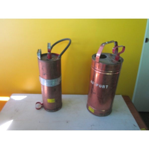 2 - COPPER FIRE EXTINGUISHERS
