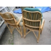 Image 2 : 2 RATTAN CHAIRS W/CUSHIONS