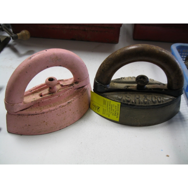 PAIR OF SAD IRONS