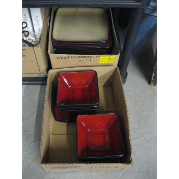 2 BOXES OF ASST. POTTERY DISH SET
