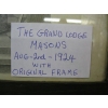 Image 2 : FRAMED MASON'S CERTIFICATE