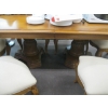 Image 3 : LG. DINING TABLE W/6 UPHOLSTERED CHAIRS, 2 LEAVES