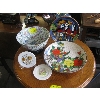 Image 1 : ASST. COLORFUL BOWLS & PLATES, ETC.