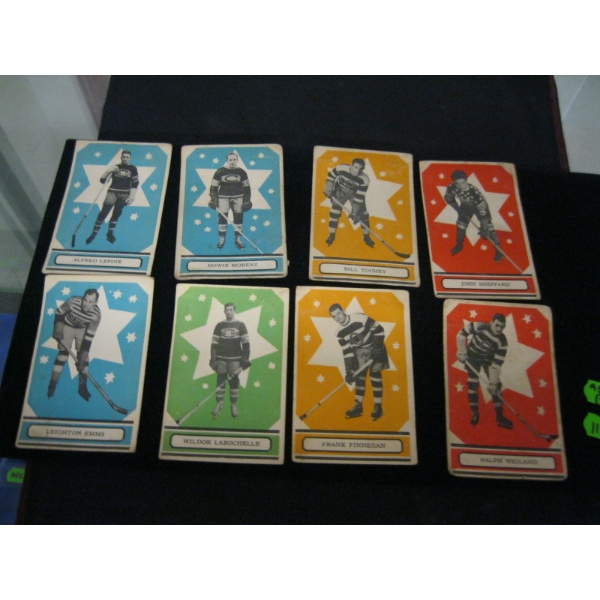 8 - 1933 O PEE CHEE FIRST SET HOCKEY CARDS, SERIES A, BACKS DAMAGED