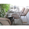 Image 2 : PATIO TABLE W/4 CHAIRS & A LOUNGER
