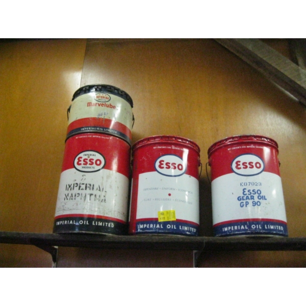4 LG. ESSO TINS