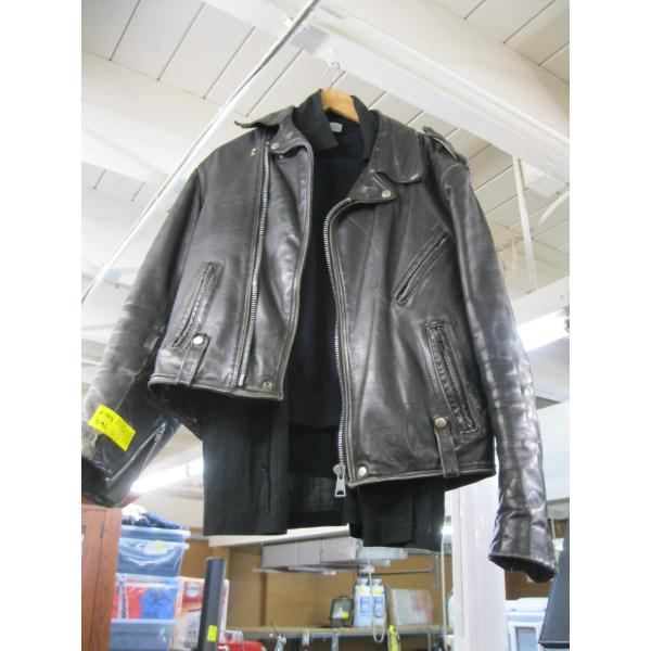 VINTAGE LEATHER JACKET & SHIRT