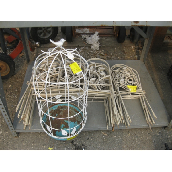 GARDEN FENCING & A PLANT HANGER