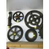 Image 1 : 6 WOODEN CASTING ITEMS: GEARS, ETC.