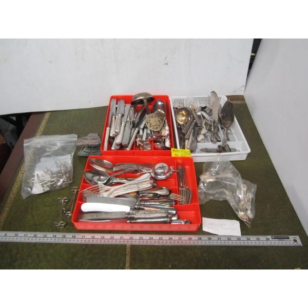 SILVERPLATE, CUTLERY & ACCESS.
