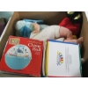 Image 2 : 3 BOXES OF MISC. KIDs TOYS, CUTTING BOARDS, METAL RACKS, SEWING ITEMS, ETC.