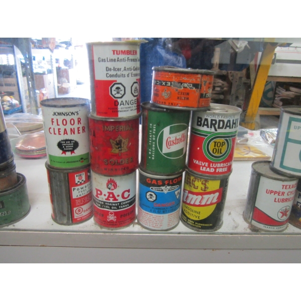 10 MINI AUTOMOTIVE TINS