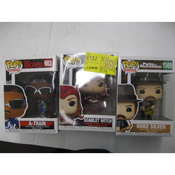 3 POP BOBBLE HEADS