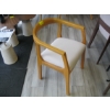 Image 2 : LIGHT UPHOLSTERED WOOD FRAMED DINING CHAIR