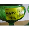 Image 2 : PAIR OF GREEN BASED OIL LANTERNS