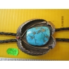 Image 3 : NAVAJO BOLO TIE W/TURQUOISE STONE