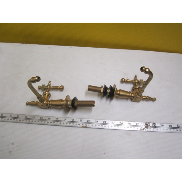 2 BRASS TAPS