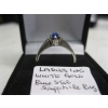 Image 4 : LADIES 10KT WHITE GOLD BLUE STAR SAPPHIRE RING, 2.4G, SZ 6.5