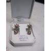 Image 2 : 2 PAIRS OF .925 SILVER EARRINGS W/PINK STONES