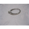Image 4 : LADIES 10KT WHITE GOLD RING W/1 DIAMOND, 1.4G, SZ 6 1/2