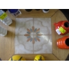 Image 2 : ROUND TILE INSET CENTER COFFEE TABLE