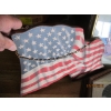 Image 3 : WOODEN AMERICAN FLAG & 2 COLLECTOR PLATES
