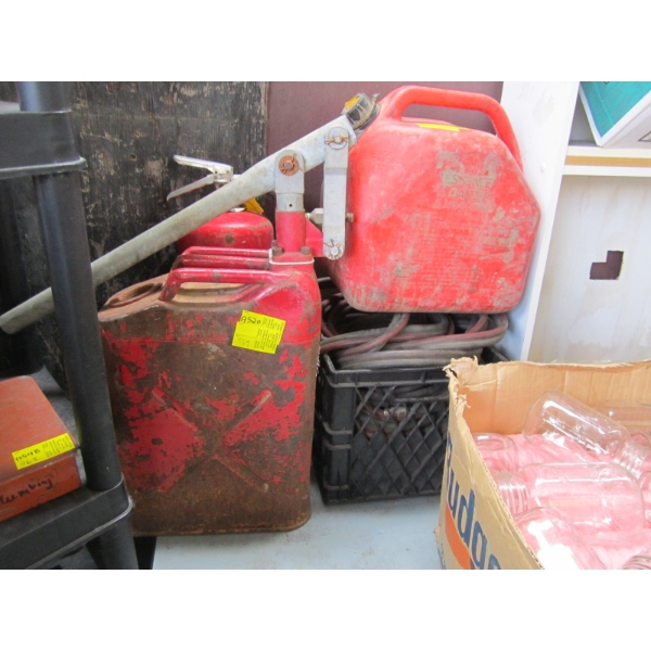 MISC. OXY ACETYLENE HOSE, FUEL CANS, FIRE EXTINGUISHER