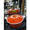 Image 1 : 2 ENAMEL OVERCAST LA CRUSET POTS