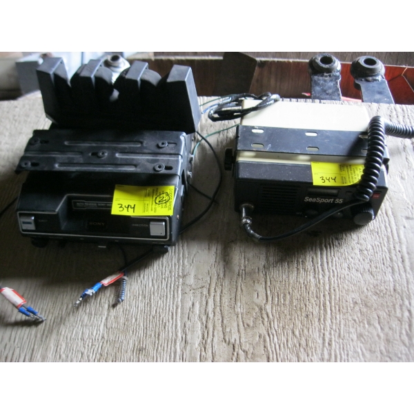 SEASPORT 55VHF RADIO & SONY CASSETTE PLAYER