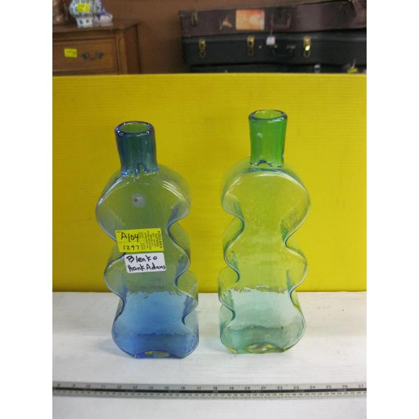 2 BLENKO HANK ADAMS VASES