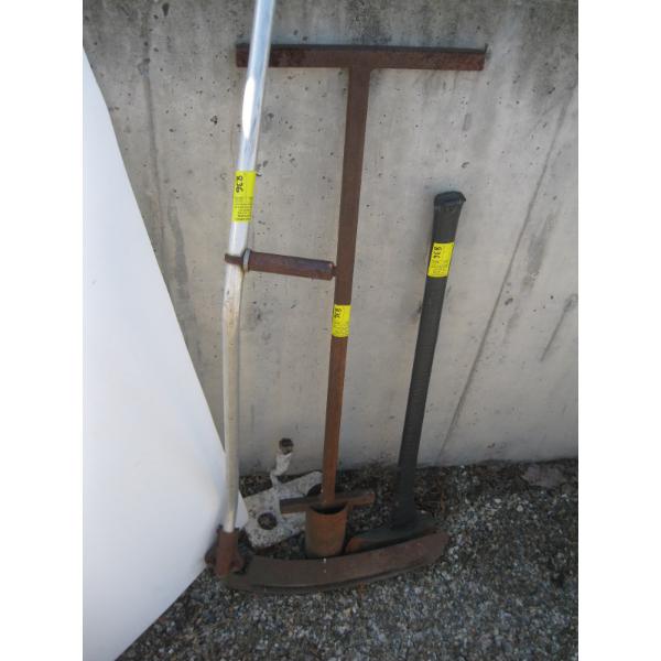ALUMINUM SCYTHE, SPLITTING MAUL & POLE CUTTER