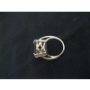 Image 4 : LADIES .925 SILVER RING W/LG. AMETHYST, SZ 4 1/4