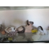Image 1 : 3 FIGURINES - ENGLISH CHINA DOG & 2 CATS
