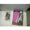 Image 1 : BOX & BIN OF MISC. SHELF BRACKETS, PRUNERS, ETC.