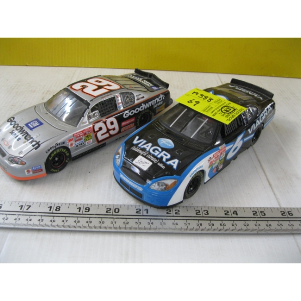 2 DIECAST RACE CARS
