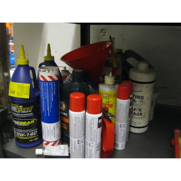 ASST. OILS, BUTANE, ETC.