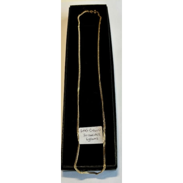 10KT CHAIN, 20", 6G
