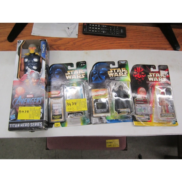 4 FIGURINES - NEW IN PACKAGES