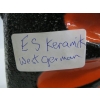 Image 4 : ES KERAMIK #2-3186 WEST GERMAN BLACK & ORANGE VASE
