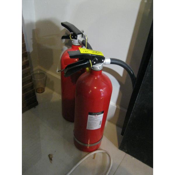 2 FIRE EXTINGUISHERS