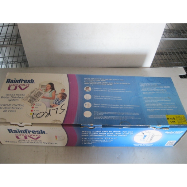 RAIN FRESH ULTRA VIOLET UV HOUSEHOLD WATER DISINFECTANT SYSTEM