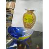 Image 1 : 2 SIGNED PIECES - GLASS DISH & VASE