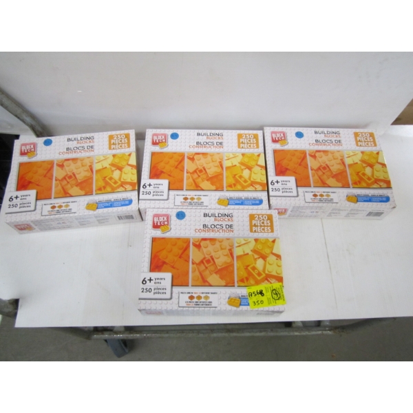 4 BOXES OF BLOCK TECH LEGO LIKE BUILDING BLOCKS