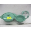 Image 1 : FINDLAY ENAMEL POT ON STAND W/LID & EXTRA BOWL