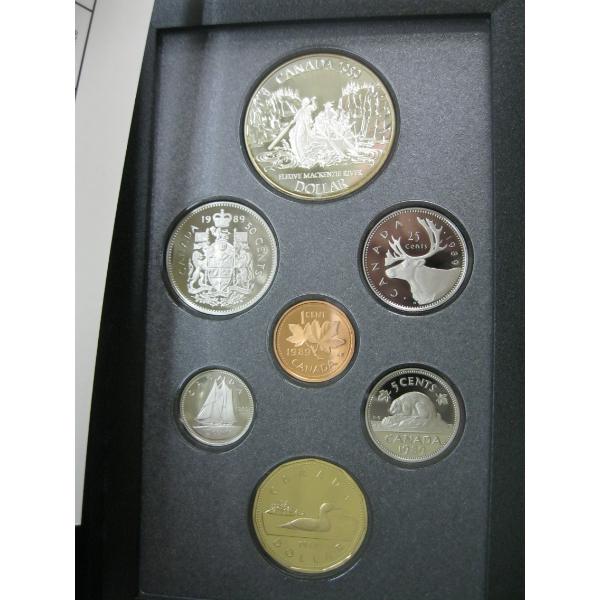 1989 CDN COIN SET - $1 COIN IS 50% SILVER